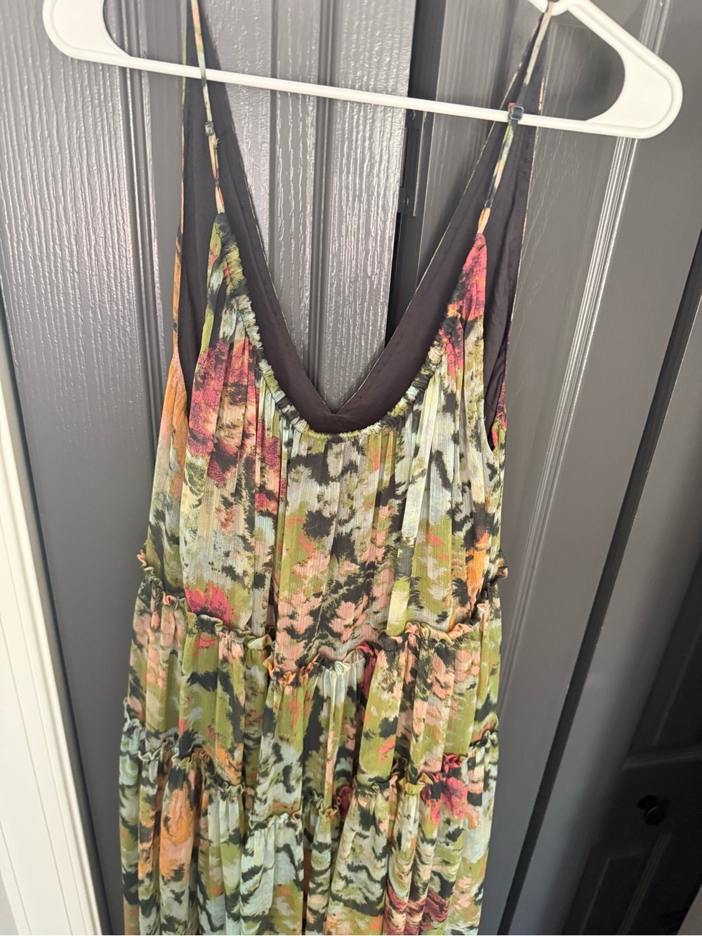 Anthropologie Floral Multicolor Sleeveless Maxi Dress - Picture 4 of 4